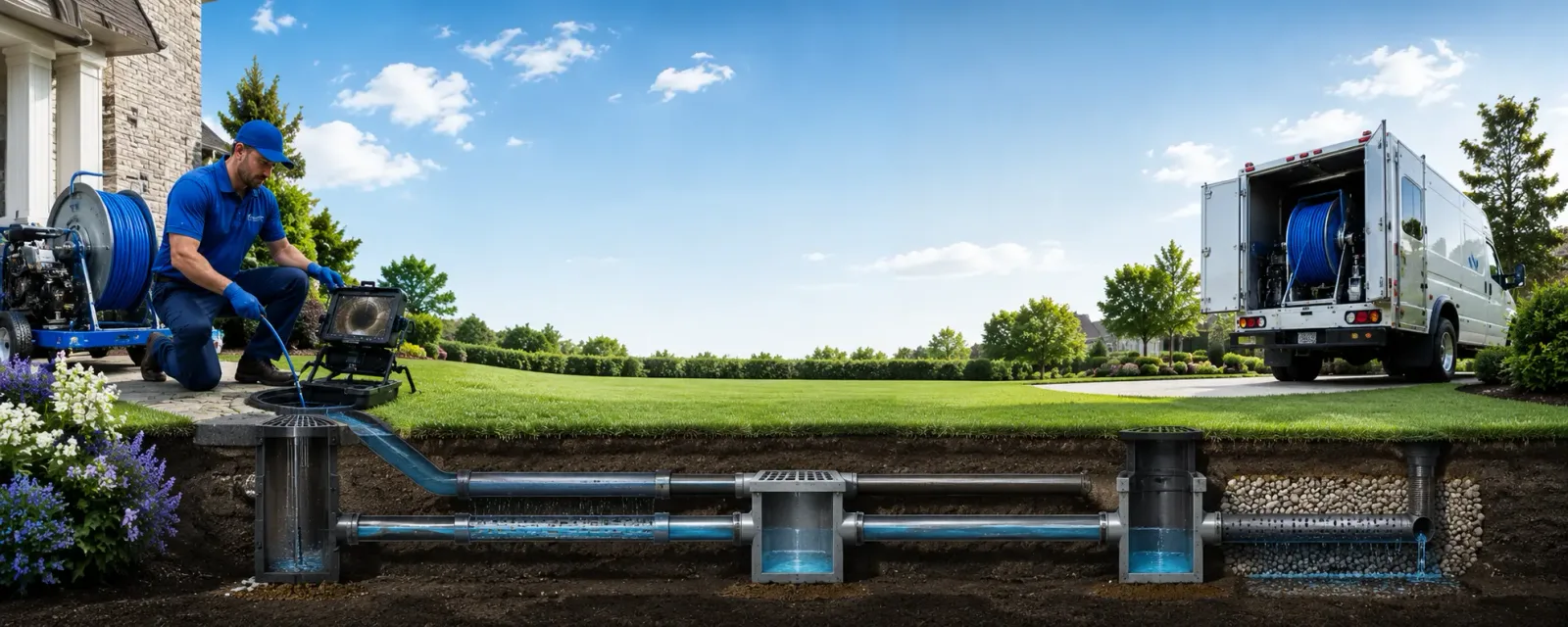 Outdoor drain cleaning information for Kellogg, IA